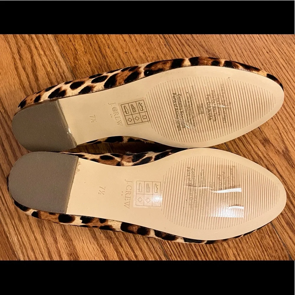 NWT J.Crew Leopard Flats